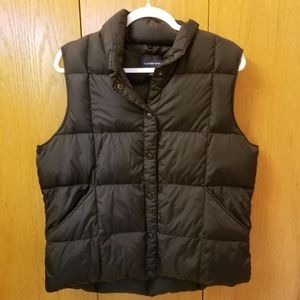 Lands End Large Black Down Vest